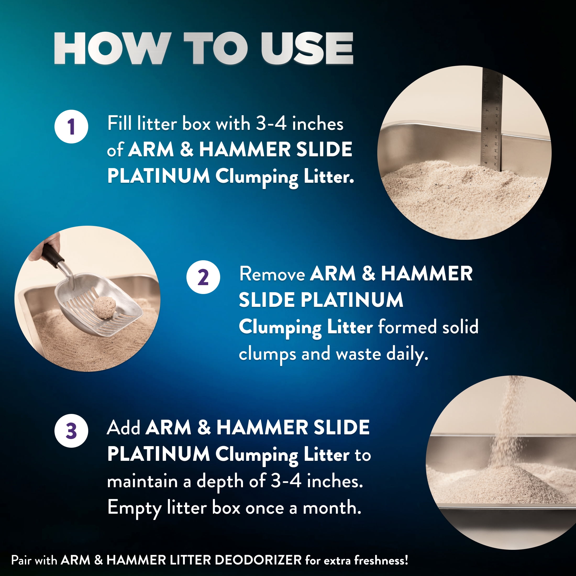 Arm &Hammer Platinum Cloud Control, Clumping Cat Litter, Dust-Free, Value Size, 16.78kg