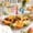 B, variant on Weloille Easter Fruit Skewers Sturdy Wooden Multicolor Disposable 12cm for Party Bar Restaurant Decorations