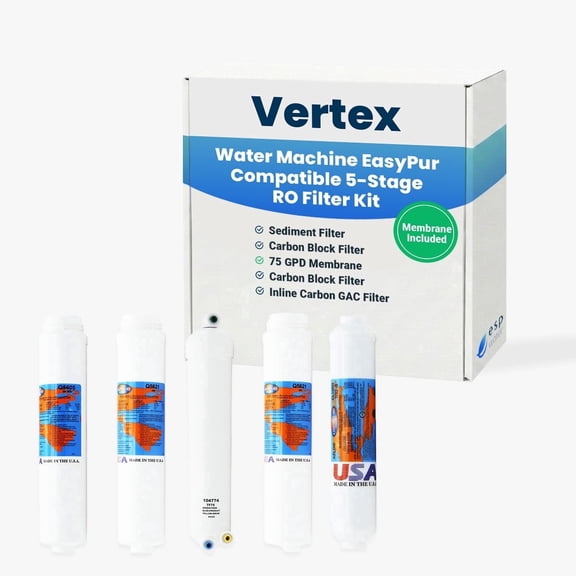 Vertex Water Machine EasyPur Filter Kit with RO Membrane