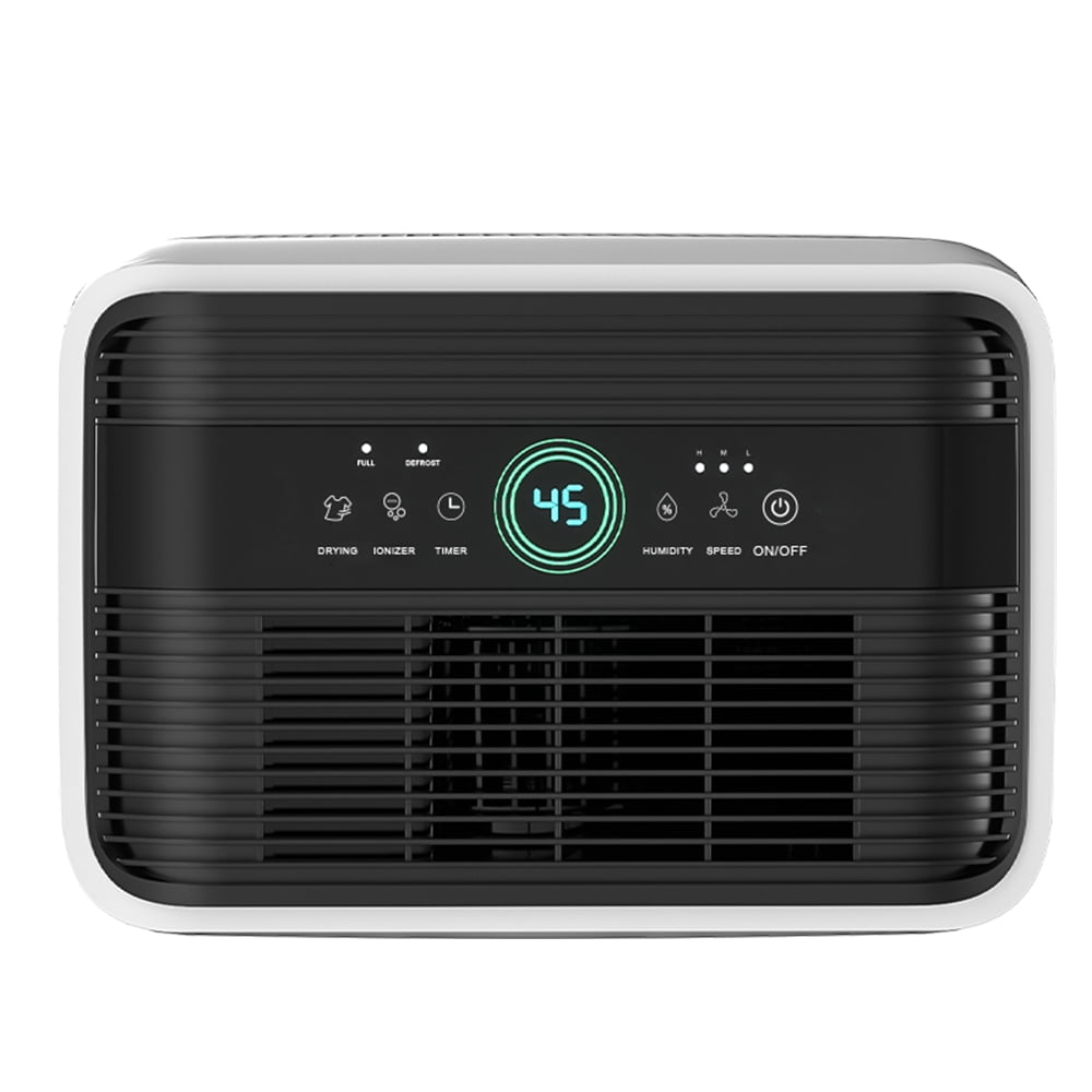 50 pt. 4,500 sq. ft. Quiet Dehumidifier with Drain Hose for Home, Basement, with Auto Defrost, 24H Timer in White