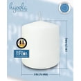 thumbnail image 3 of Hyoola 3 x 3 White Unscented European Made Pillar Candles, Dripless Paraffin Wax with Smokeless Cotton Wicks, 6-Pack, 3 of 9