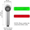 thumbnail image 2 of Pull-Out Sink Sprayer Head Replacement for Kitchen Faucet, 2-Function Chrome Spray Head with G1/2 Connector, 2 of 5