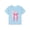 Blue & Striped Bow, variant on Girls Crewneck Tee Light Purple Gradient Butterflies Graphic Print Casual Top for Little Kids T-shirt Size 12/14