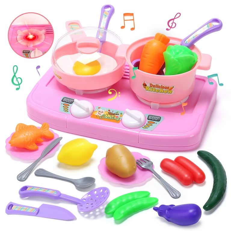 Play Kitchen Accessories For Kids, Play House Pastry Dinner Plate Set,Toddler  Kitchen Playset Play Food Dishes,Montessori Kitchen For Age 3 4 5 6 7 8 9