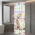thumbnail image 4 of Easter Cute Bunny Window Privacy Film, Eggs Spring Daisy Flowers Colorful Striped Static Cling UV Sun Blocking Tint Film Heat Control Windows Films for Bedroom Bathroom, Window Stickers 23.6"x59", 4 of 8