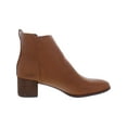 thumbnail image 2 of SOUL Naturalizer Womens Richy Zip Faux Leather Block Heel Ankle Boots, 2 of 3