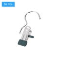 thumbnail image 3 of Uxcell 16Pack Stainless Steel Boot Hangers Portable Laundry Hanging Hooks Clips, Dark Green, 3 of 6