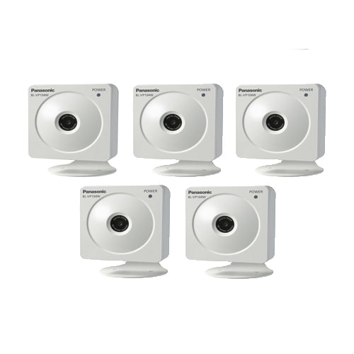 Panasonic BL-VP104WP (5 Pack) HD H.264 Wireless Indoor Security Camera by Panasonic