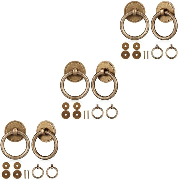 Worgeous 12 Pcs Drawer Pulls Brass Dresser Knobs Vintage Drawer Pulls Drawer Handles Kitchen Cabinet Knobs