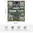 thumbnail image 5 of Fishing Gifts for Grandpa Birthday, Grandpa Fishing Gifts Throw Blanket 60" x 50", Fishing Grandpa Birthday Gifts, Fishing Gifts for Men, Fishing Lovers Gifts for Grandpa, Gift for Fisherman, 5 of 5