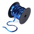 thumbnail image 4 of 100 Yards Sewing Sequin Trim DIY 6mm Shiny Trim Sewing Strings Flat Round Sequins for Crafts Line Accessory[Blue], 4 of 9