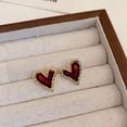 thumbnail image 4 of TIMIFIS Boucles d'Oreilles Studs Véritable Or Aiguille Électroplaquée Personnalisées Nouvel An Boucles d'Oreilles Amour Rouges Mode Boucles d'Oreilles Haut de Gamme Douces Nouvelles Boucles d'Oreilles pour Femmes (1 Paire) Cadeau de la Saint-Valentin, 4 of 6