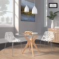 thumbnail image 2 of Silla de comedor LeisureMod Forest Modern, juego de 2 unidades, color blanco, 2 of 9