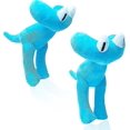 thumbnail image 2 of Rainbow Friends Plush, Rainbow Fiends Chapter 2, Cyan Rainbow Friends Plush, Rainbow Friends Toys, Rainbow Friends Birthday Decorations (cyan + Yellow, 2 of 5