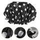 thumbnail image 1 of unbranded 2Ud Gorro De Ducha Reutilizable De Satén Negro Para Cabello Largo Con Banda Elástica Ajustable, 1 of 7