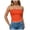 Orange, variant on idosla Womens Tube Top Summer Going Out Tops Strapless Y2K Bandeau Spring Fitted Shirts Beach Vacation Clothes (Purple, M)