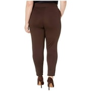 HUE Plus Size Ponte 7/8 Leggings Espresso