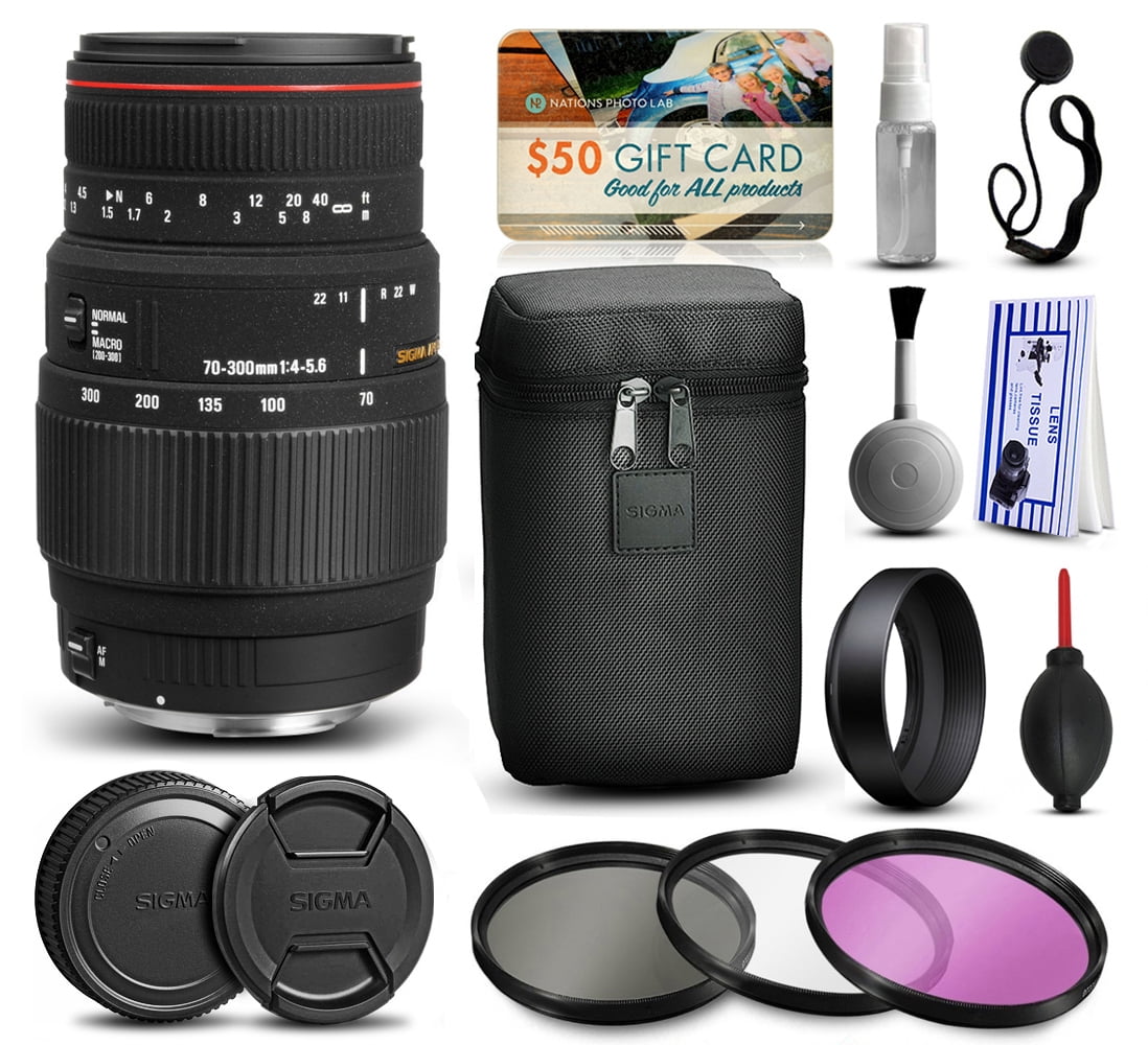 Sigma 70-300mm F4-5.6 APO DG Macro Kits - Walmart.com