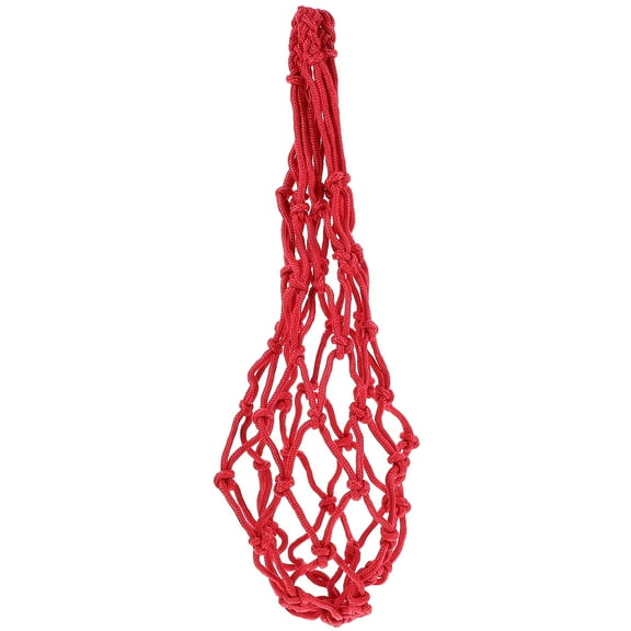 Hanging Fruit and Vegetable Feeder Chicken Coop Toy (red) Holder Net Bag Netting Bags Toys Veggie Bird Treat for Cage Cabbage