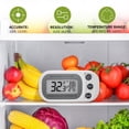 thumbnail image 2 of - Kitchen Thermometers - Digital Kitchen Thermometer - Refrigerator Thermometer - Digital Refrigerator Thermometer - Waterproof Thermometer - Magnetic Thermometer - White, 2 of 6
