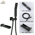 thumbnail image 3 of CASAINC 10" Ceiling Mounted Square Shower System with Handheld Shower and Tub Spout, Oil Rubbed Bronze, 3 of 6