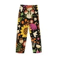 thumbnail image 4 of Kdxio Sunflowers Mushrooms Print Men's Sleep Pajama Pant Lounge Pants with Pockets, 4 of 8
