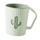 thumbnail image 5 of Vaso de baño, soporte para brochas de maquillaje, soporte para bolígrafos, irrompible, reutilizable, portátil Verde, 5 of 9
