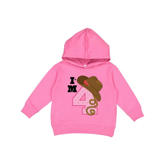 Inktastic 4th Birthday Cowgirl 4 Year Old Toddler Hoodie