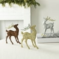 thumbnail image 6 of 2 Pcs Glitter Reindeer Decoration Ornaments Photo Props Ornaments Decoration Indoor Home Decor 2.7x4.7 in, 6 of 6