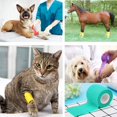 thumbnail image 5 of Self-Adhesive Elastic Bandage Bandages, Pet Bandages Self-Adhesive Bandages for Dogs, Cats, Horses, Animals, Tattoo Bandages Wraps, Sports Elastic Protection Knee Finger Bandages, 16 Pack, 5 of 7