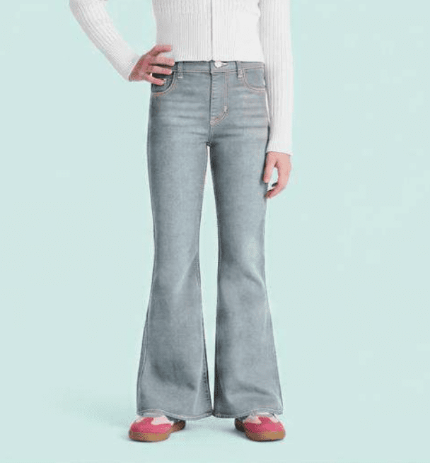 Wonder Nation Girls Skinny Flare Jean, Sizes 5-18