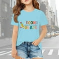 thumbnail image 2 of LILIYA Back To School Gift Tee Kindergarten Here I Come Classic Summer Short Sleeve T-Shirt Toddler Girl Summer Clothes, 2 of 5