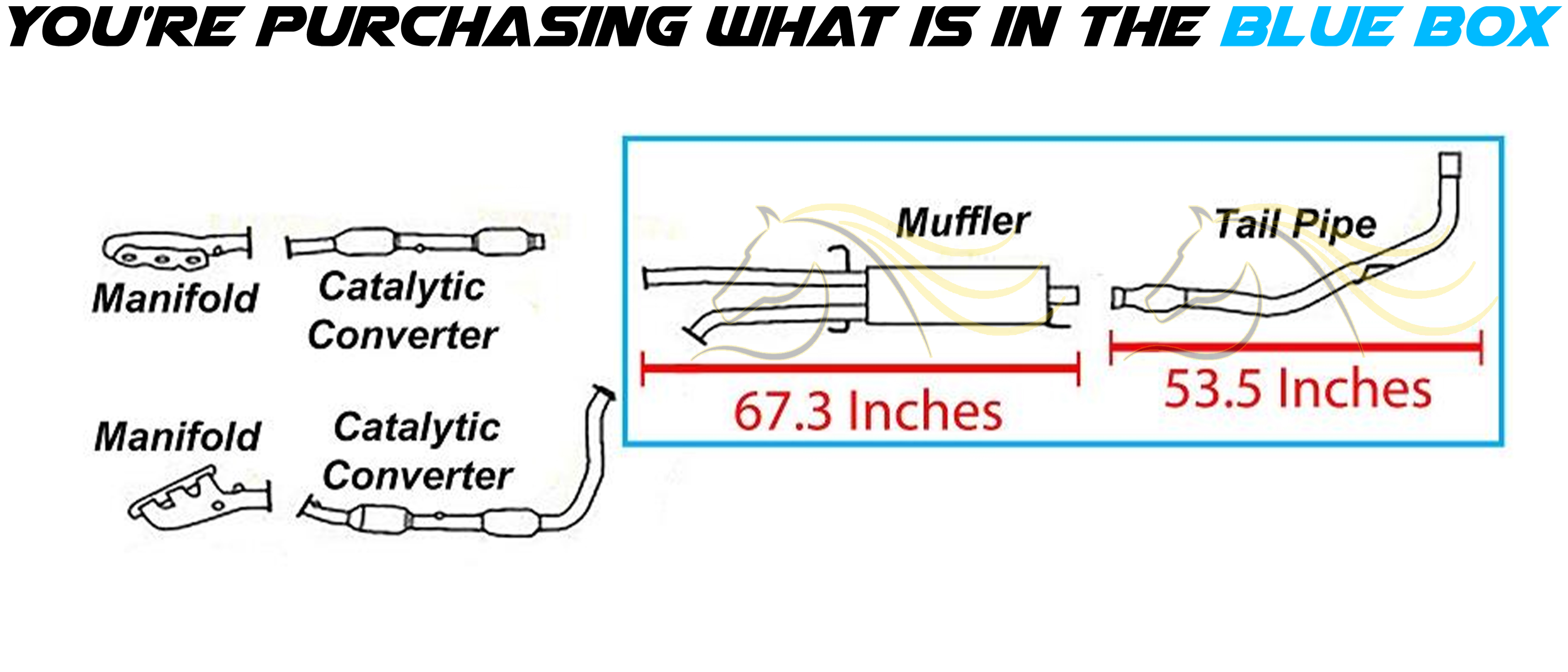 Northeastern Exhaust | Exhaust Muffler Assembly & Tail Pipe Fits 2007–2009 Toyota Tundra 5.7L Truck | Direct-Fit Replacement