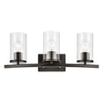 thumbnail image 2 of 45497OZCLR Kichler Lighting Crosby - 3 Light Bath Vanity-8.75 Inches Tall and 23 Inches Wide-Olde Bronze Finish-Clear Glass Color, 2 of 4