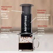 AeroPress Single Cup Coffee Maker with 3-in-1 Flavor Technology (Walmart Exclusive) - Gray