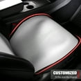 thumbnail image 5 of Ikon Motorsports Seat Cover Cushions Compatible With 2017-2023 Tesla Model 3, V2 Style White Suede Leather 1st 2nd Row 5-Seat Seat Cover Cushion Protectors, 5 of 9