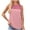 Pink, variant on Summer Tank Tops For Women Plus Size Causal Loose Color Block Crew Neck Sleeveless Workout Athletic Lightweight Pullover Tops Under $7 Green M