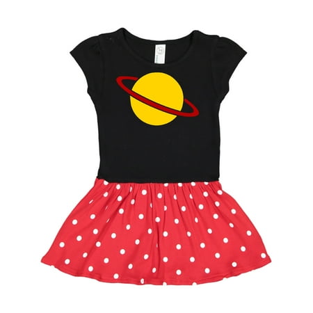 

Inktastic Cute Saturn Gift Toddler Girl Dress