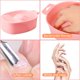 thumbnail image 5 of Nail Soak Bandeja Tazón suave suavidad Cutícula Profesional Extracción de uñas artificiales Nails Tazones de remojo Herramienta de tratamiento de uñas Rosa 4 piezas kenally CE001570-02, 5 of 7