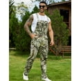thumbnail image 6 of Camo Overalls for Men Work Utility Coveralls Bibs Romper Jumpsuit with Zipper Fly(Beige Camouflage,3XL), 6 of 8