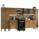 thumbnail image 1 of Cocina Integral Completa 325cm Emilly Madesa 03 - Marrón, 1 of 7