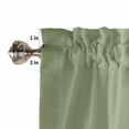 thumbnail image 5 of Sage Green Ombre Kitchen Valances for Windows 54x18 Inch Kitchen Curtains Valances Rod Pocket Modern Gradient Abstract Art Bathroom Window Valances for Window Treatment Decor, 5 of 6