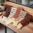 thumbnail image 3 of Baby Socks Cotton Crew Socks Toddler Boys Girls Kids Leopard Print Socks - 5 Pairs, 2-15 Years, 3 of 7