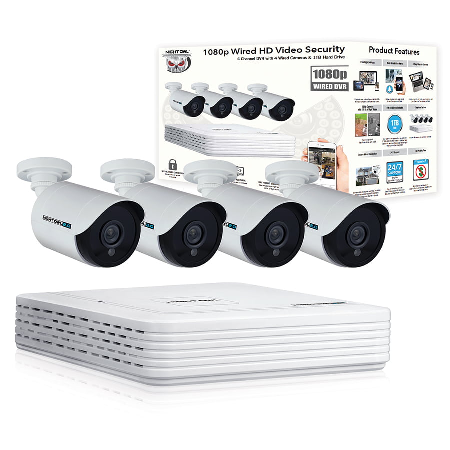 night owl hd video security camera kit