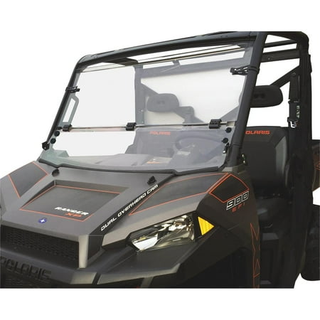 Hard Windshield - Moose Utility 2317-0370 Hard Coated Polycarbonate Full Folding Windshield