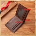 thumbnail image 3 of New Men's Wallet Male Short Money Clip Fashion Casual Lychee Pattern Soft Leather Clip Multi-card Large Capacity Small Wallet, 3 of 6
