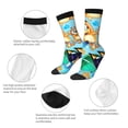 thumbnail image 3 of Masiiu Bluey Pattern Adult Crew Socks, Breathable Color-Block Mid-Calf Socks, Comfortable for Daily Wear and Sports, 3 of 6