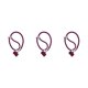thumbnail image 5 of Cordón para teléfono móvil Matsuzay correa cruzada ajustable color Vino rojo, 5 of 6