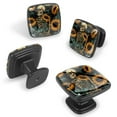 thumbnail image 2 of 4 Pcs Cabinet Handle Drawer Pulls Sunflower Skull Knobs with Screws Square Furniture Office Cabinet Knob Decoration, 2 of 7