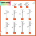 thumbnail image 2 of shiyou-560Pcs Silver Aluminum Pop Rivets Kit, 8 Size Blind Rivet Fasteners with 3 Size Backup Washers Assortment Kit for Aviation Automobile Furniture Use, 2 of 4